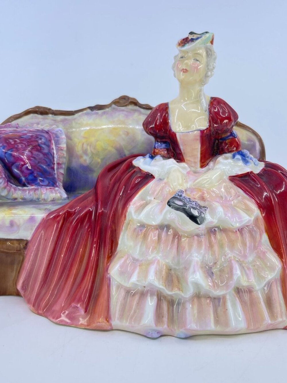 vintage royal doulton "belle o' the ball" porcelain figurine hand painted hn1997